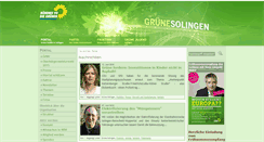 Desktop Screenshot of gruene-solingen.de
